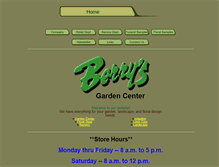 Tablet Screenshot of berrysgarden.com